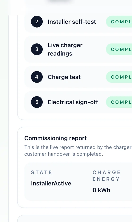 Installer app handover review